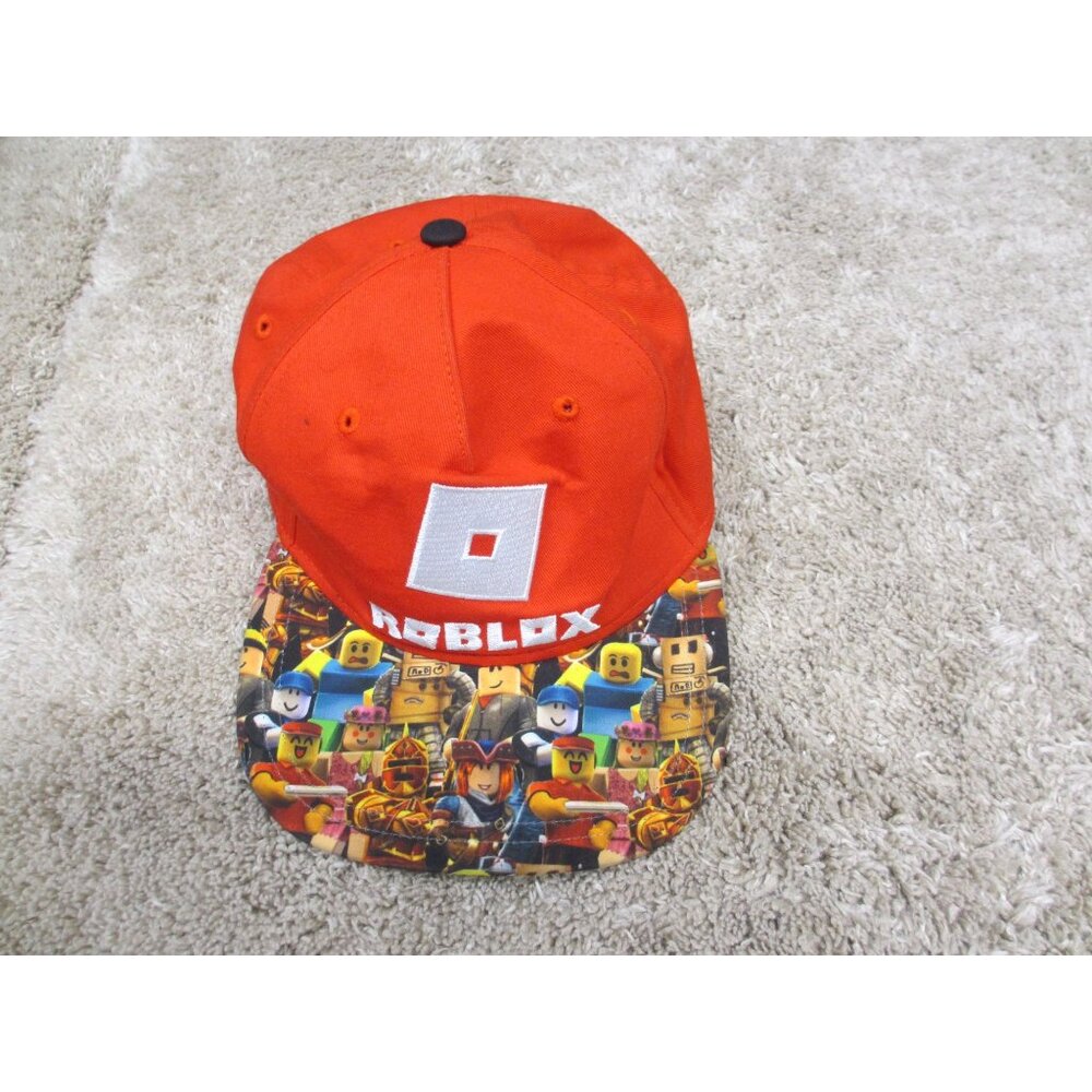 Roblox Youth Snapback Hat With Colorful Character Brim & Embroidered Logo